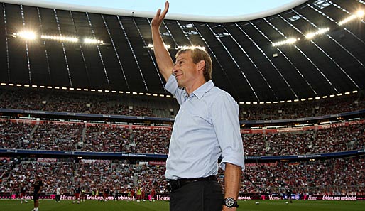 Jürgen Klinsmann bei seiner Premiere in der Allianz Arena
