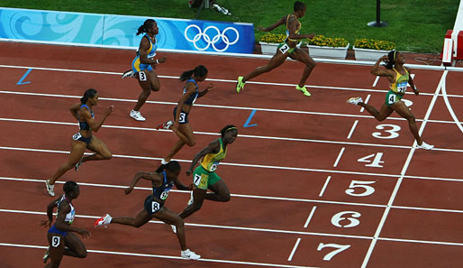 Wie ihr Landsmann Usain Bolt siegt sie mit deutlichem Vorsprung