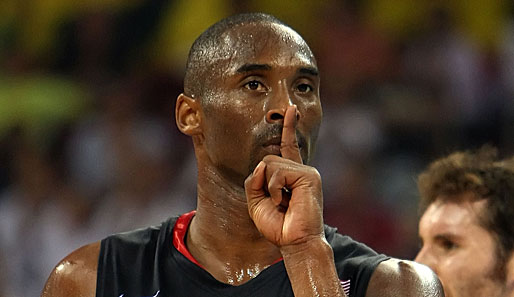 Kobe Bryant setzt nicht nur auf dem Platz ein deutliches Zeichen: Die Kärfteverhältnisse im Basketball sind wiederhergestellt