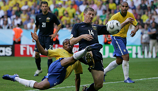 Robinho bei der WM 2006 in Deutschland: Wie die gesamte Selecao konnte er die hohe Erwartungshaltung nicht erfüllen