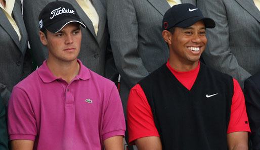 Das große Idol: Tiger Woods und Nachwuchs-Star Martin Kaymer