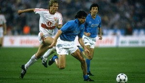 1989 spielte Klinsmann im UEFA-Cup-Finale gegen den SSC Neapel