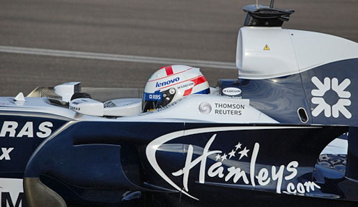 Formel-3-Youngster Jonathan Kennard drehte auf dem Kemble-Airfield in England die ersten Proberunden mit dem Interimsauto von Williams