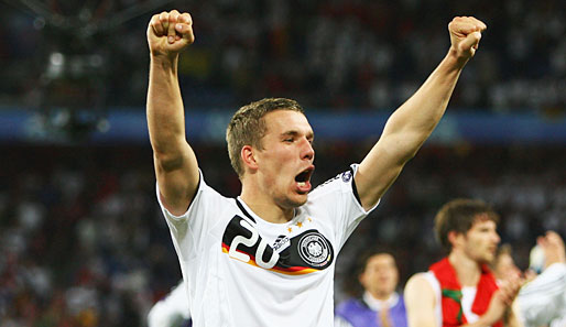 08.06.2008: Gefeierter Star im EM-Auftaktspiel gegen Polen: Lukas Podolski