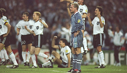 ...bei der Niederlage der Three Lions im EM-Halbfinale 1996 untröstlich. Diesmal siegte Deutschland mit 6:5 nach Elfmeterschießen und sorgte damit...
