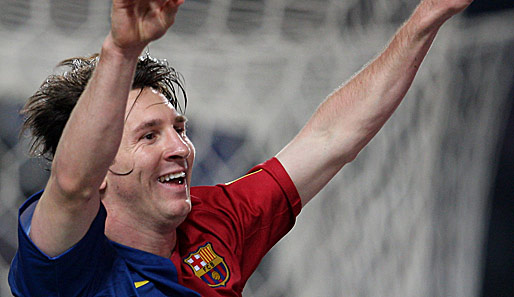 Lionel Messi wurde bei der Wahl zum Weltfußballer Zweiter. In der FIFA-Elf 2008 läuft der flinke Dribbler des FC Barcelona neben Ronaldo im Sturm auf