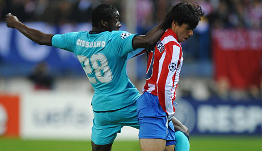Atletico Madrid - FC Porto 2:2: Sergio Agüero bereitete das 1:0 durch Maxi Rodriguez vor