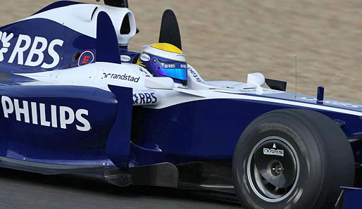 Experimente in Sachen Aerodynamik wagte auch Williams. Nico Rosberg wuchsen neben dem Helm Dumbo-Ohren