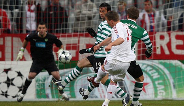Bayern München - Sporting Lissabon 7:1: Lukas Podolski traf nach sieben Minuten zur Führung