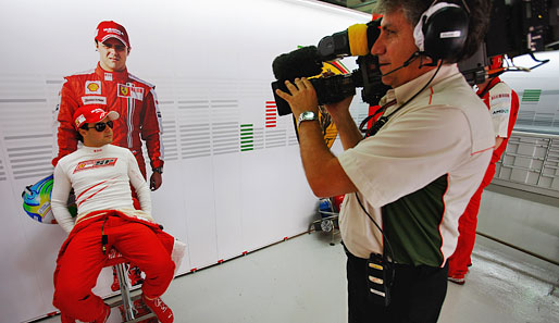 Felipe Massa ging die Sache extrem entspannt an. Konnte er auch, schließlich lief der Ferrari sehr gut