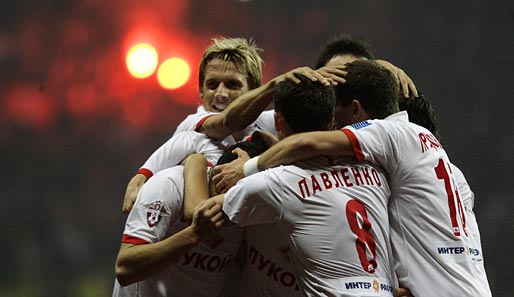 16. Platz: Spartak Moskau mit 8,1 Mio. Fans