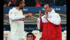 Im Frühling 2014 heuerte Stevens bis zum Saisonende beim VfB an und verhalf zum Klassenerhalt. Als Armin Veh in der darauffolgenden Saison das Handtuch nahm, übernahm er erneut