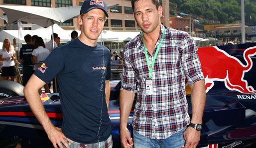 Boxer Felix Sturm mit Sebastian Vettel