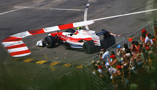Timo Glock wird froh gewesen sein, denn sein Toyota lief in Monaco desolat. Letzter Startplatz