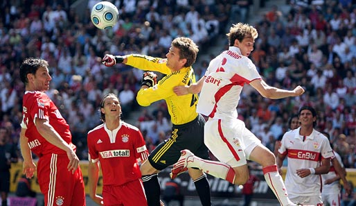 Bayern-Keeper Jörg Butt machte bei hohen Bällen nicht immer einen sicheren Eindruck