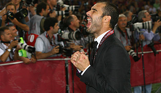 Der Vater des Erfolgs: Pep Guardiola gewann in seiner ersten Saison als Cheftrainer gleich die Königsklasse