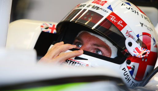 Push the Button: Das neue Helmdesign des Brawn-GP-Piloten für seinen Heim-GP
