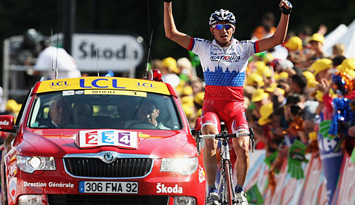 Der russische Meister triumphierte als Solist in Besancon und holte seinen insgesamt zweiten Etappensieg bei der Tour de France
