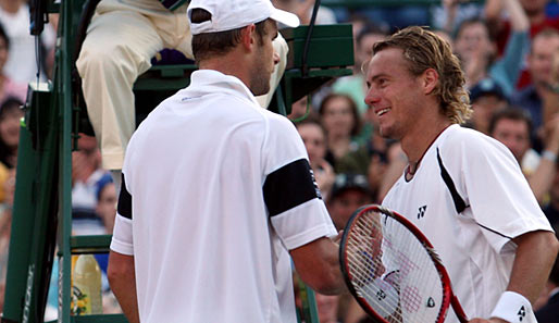 Murray trifft dort auf Andy Roddick, der gegen Lleyton Hewitt nach knapp vier Stunden in fünf Sätzen gewann