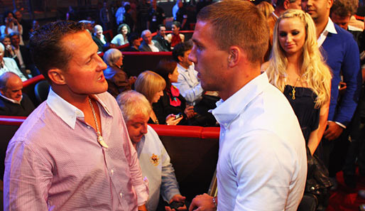 Wenn Felix Sturm boxt, kommen die Promis. In der Arena am Nürburgring begegnen sich Michael Schumacher und Lukas Podolski