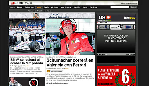AS (Spanien): Die einen kommen, die anderen gehen. Währen sich BMW zurückzieht, gibt Schumacher sein Comeback. Eine mutige Entscheidung