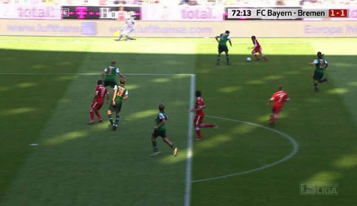 Bayern München - Werder Bremen: Die Roten sind 0:1 hinten und machen Druck