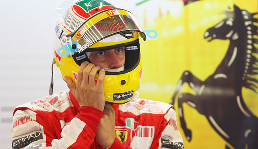 Ferrari-Ersatzmann Luca Badoer machte sich trotzdem bereit. Schließlich muss er ganz viel üben