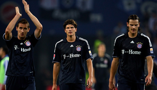 Die Bayern um ihr neues Joker-Duo Miroslav Klose und Mario Gomez guckten nach dem Spiel dagegen bedröppelt aus der Wäsche