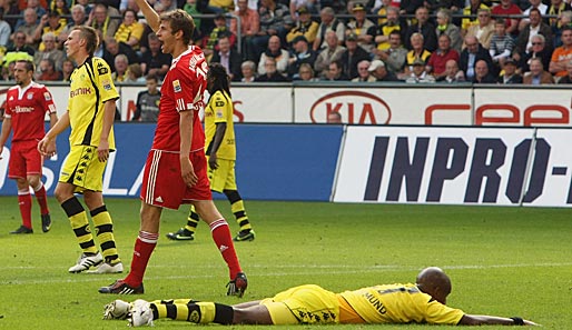 Sinnbild der zweiten Hälfte: Thomas Müller und die Bayern obenauf - Dortmund am Boden