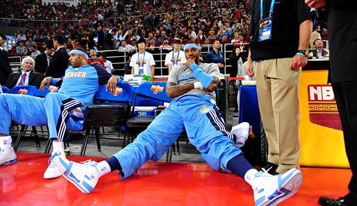 Derweil befinden sich die NBA-Teams aus Denver und Indianapolis noch immer auf ihrer Werbetour in Peking. Nuggets-Star Carmelo Anthony scheint's im Reich der Mitte zu gefallen