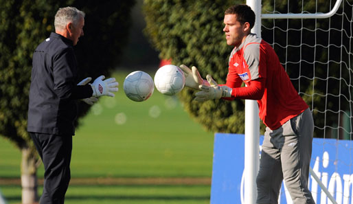 Torwart Ben Foster beim Training der englischen Nationalmannschaft
