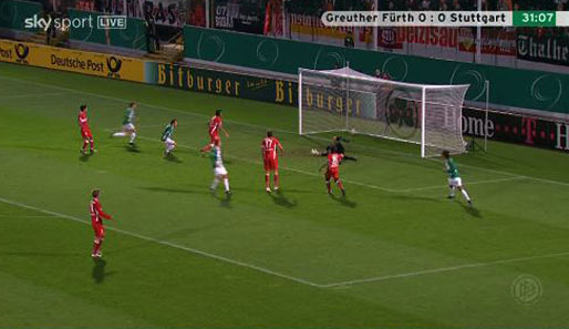 Somit schlug Fürth den VfB Stuttgart mit 1:0