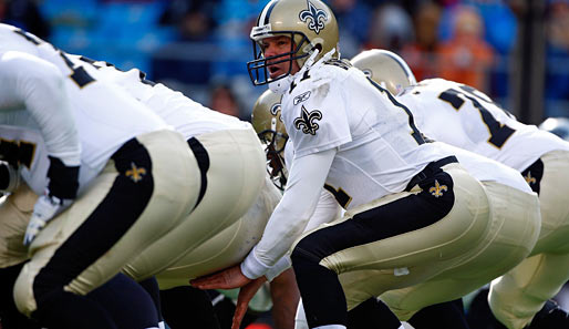 Knackig, knackig. Mark Burnell sagt den nächsten Spielzug der New Orleans Saints im Match gegen die Carolina Panthers an