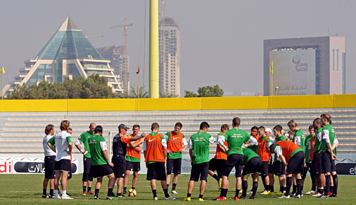 Werder Bremen befindet sich - wie die Bayern - im heißen Dubai im Trainingslager