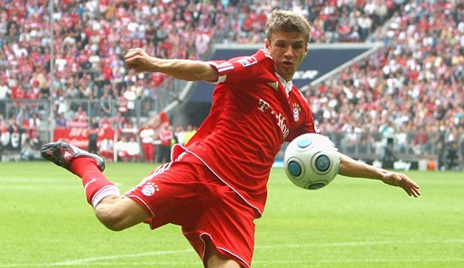 Eine von Müllers Stärken: die Schusstechnik mit rechts. Müller: "Mein linker Fuß muss noch besser werden."