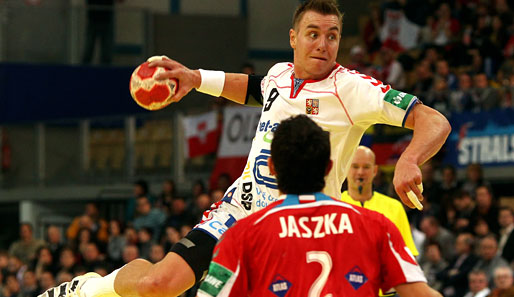 Rückraum links: Turnier-MVP Filip Jicha (Tschechien/53 Tore/60 Prozent Wurfquote)