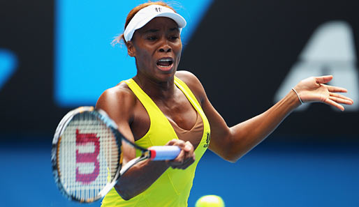 Die Verzweiflung steht Venus Williams ins Gesicht geschrieben. Sie unterlag der Chinesin Li im Viertelfinale überraschend mit 6:2, 6:7 (4:7), 5:7