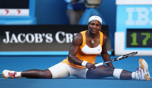 Serena Williams hatte bis auf ihren Ausrutscher auf den Hosenboden keine Probleme mit Samantha Stosur: 6:4, 6:2 hieß es am Ende. Viertelfinaleinzug für die US-Amerikanerin