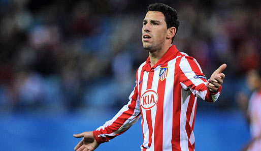 Der argentinische Nationalspieler Maxi Rodriguez (Atletico) steht unmittelbar vor einem Wechsel zum FC Liverpool