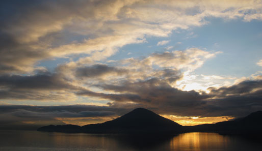 Ein Anblick, den unsere Olympia-Athleten bald genießen dürfen: Der Sonnenuntergang am Horseshoe Bay in Vancouver