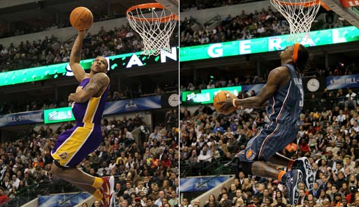 Nebendarsteller: Shannon Brown (Los Angeles Lakers) und Gerald Wallace (Charlotte Bobcats)