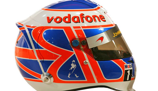 Das ist der Helm von Jenson Button (McLaren)