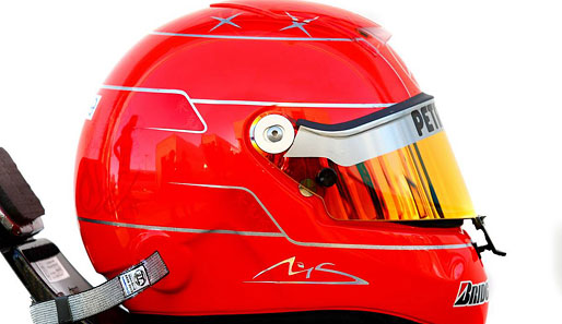 Das ist der Helm von Michael Schumacher (Mercedes)