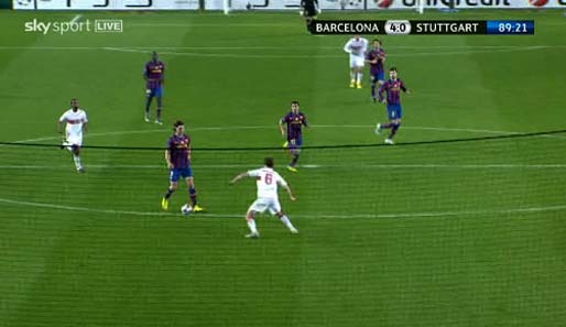 Das 4:0 (89.): Und noch ein Kontergegentor. Ibrahimovic hat den Ball im Mittelfeld, der VfB ist hinten völlig offen