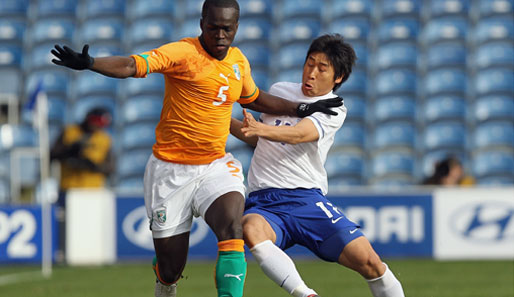 Doch auch gegen die Koreaner gab's für die Elfenbeinküste nichts zu holen. Lee Dong Gook und Kwak Tae Hee machten das 2:0 für Korea perfekt