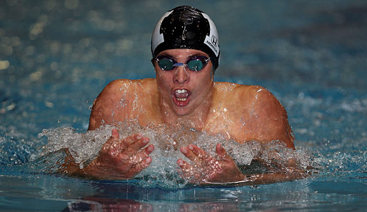 Medidative Momentaufnahme: Offensichtlich hat Alex Hancock die Zeit, noch während der neuseeländischen Schwimm-Meisterschaften, in sich zu gehen.