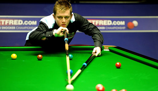 Jetzt ist Tiefenentspannung angesagt: Mark Allen konzentriert sich im Viertelfinale der Snooker-Weltmeisterschaft in Sheffield ganz genau