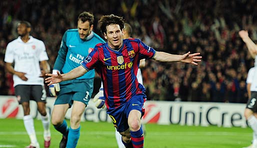 Fußballkunst verteilt auf 169 Zentimeter: Messi stahl allen die Show, schoss Barca mit einem Hattrick mit einer 3:1-Führung in die Pause