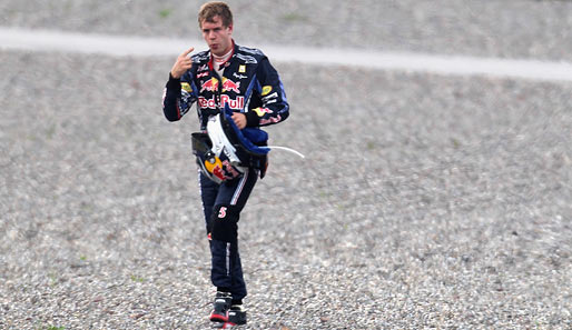 Formel 1: Sebastian Vettel war nach seinem Crash mit Red-Bull-Kollege Mark Webber der einsamste Mensch der Welt