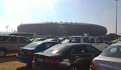 Samstag, 11 Uhr: Die Fahrt von Pretoria nach Jo-Burg verlief problemlos